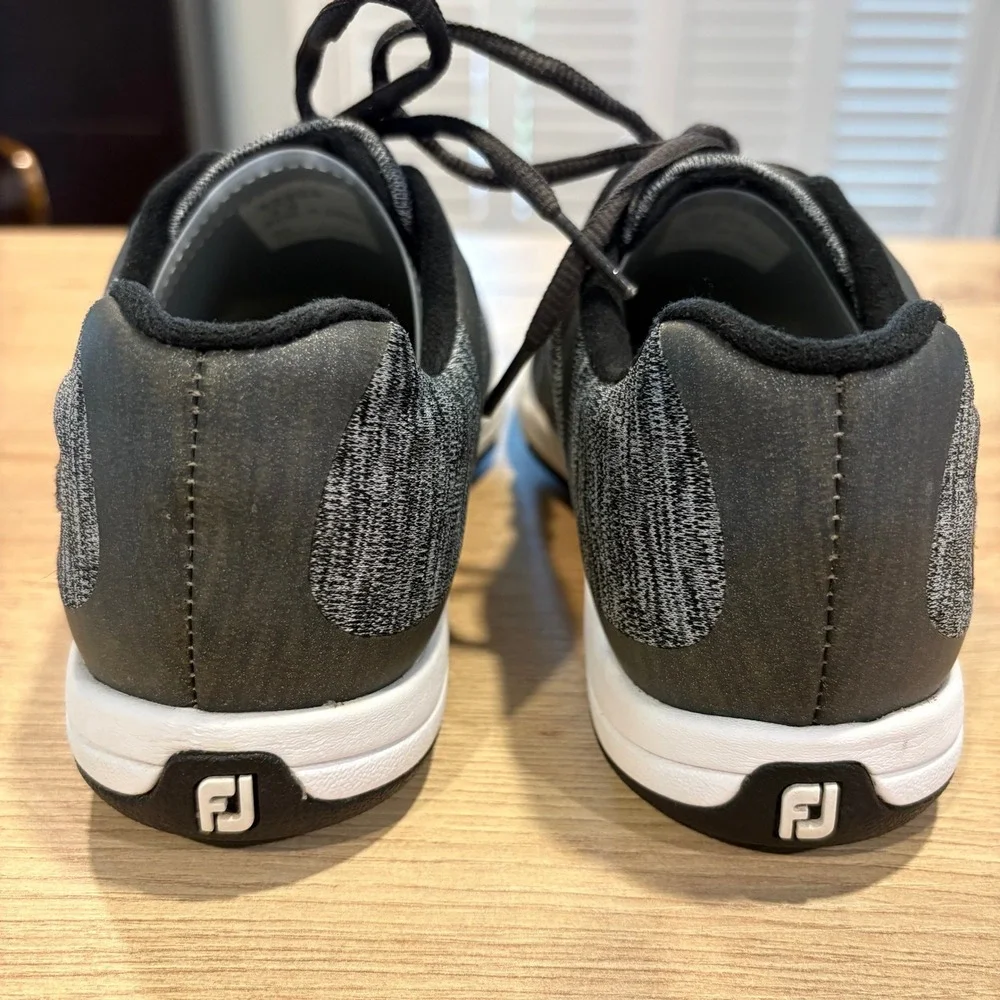 FootJoy‎ FJ Fuel Women Charcoal Black Spikeless Golf Shoes 92904 Size 6 M